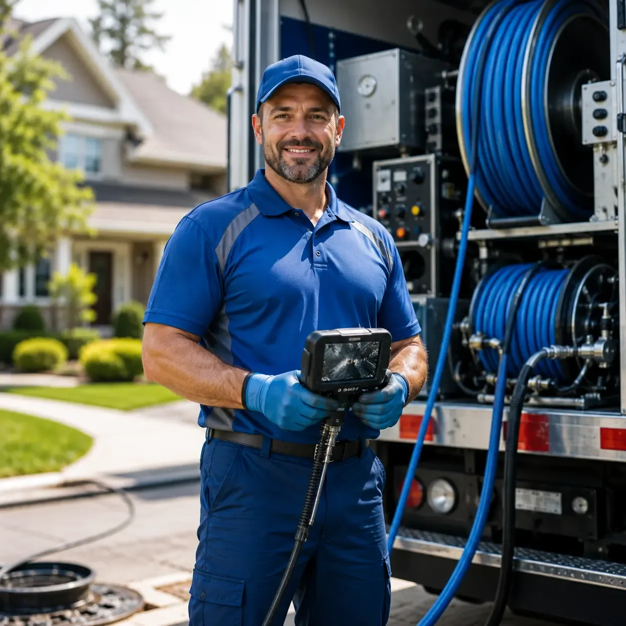 Local outdoor drain cleaning specialists in Channing, MI